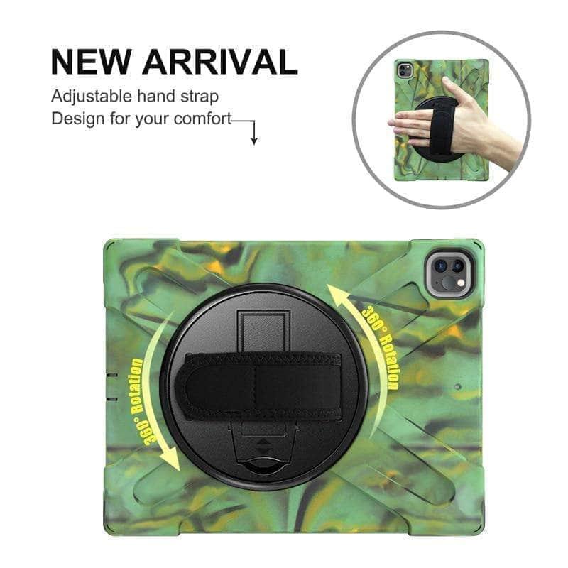 2021 iPad Pro 12.9 Case (A2379/A2461/A2462) - Shockproof Rugged Protective Cover for Work, Travel & Outdoor Adventures