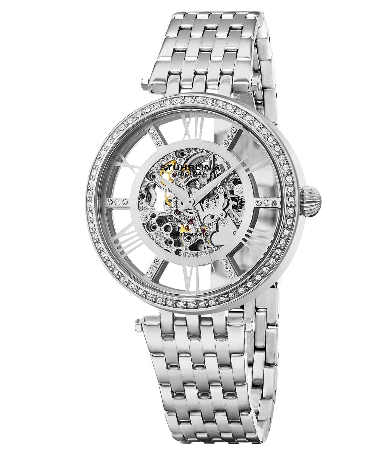 Delphi 724 Automatic 37mm Skeleton Watch - Luxury Men's Mechanical Wristwatch with Transparent Dial - Perfect for Business, Formal Events & Gift Giving