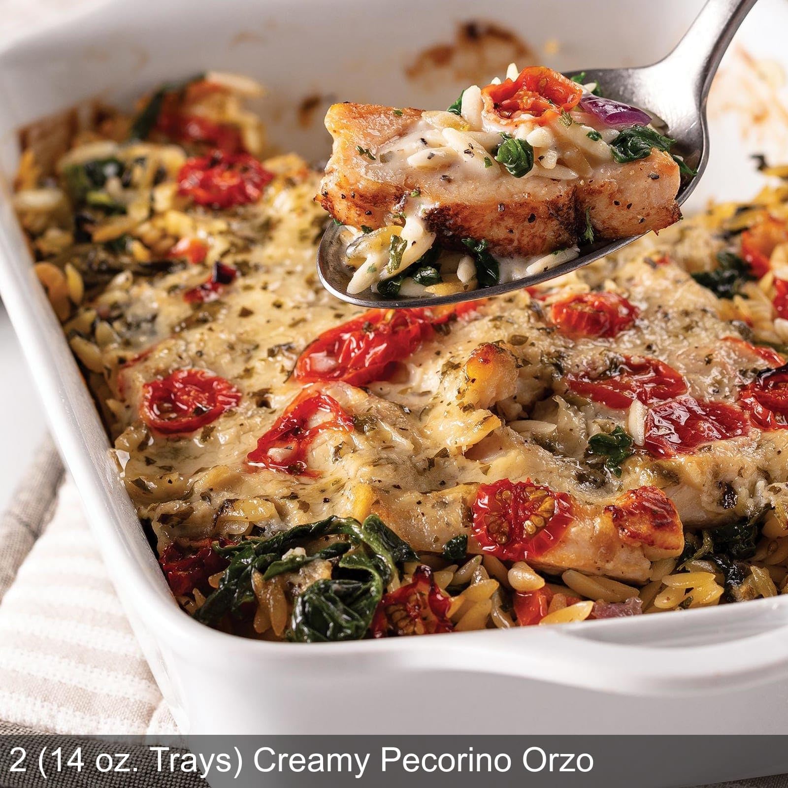 Premium Omaha Steaks New Zealand Lamb Loin Chops Holiday Dinner Set - 6 Tender Lamb Chops, Creamy Pecorino Orzo, Buttered Green Beans, Garlic Baguettes & Berry Tartlets - Perfect for Christmas, Thanksgiving & Family Gatherings