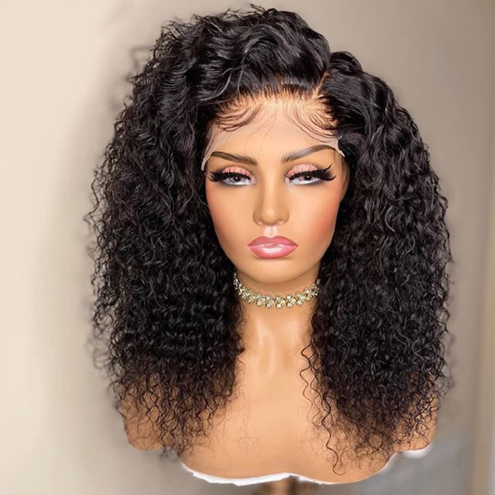 360 Lace Front Wigs Human Hair - 10A Brazilian Virgin Hair Short Straight Bob Wigs (14 Inch) - Pre Plucked Bleached Knots 150% Density - Natural Black Full Lace Wigs for Black Women - Perfect for Daily Wear, Cosplay, Parties & Special Occasions