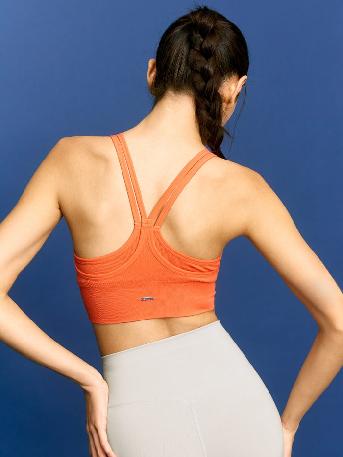 Comfortable Dual Layer Seamless Bra Top for Women - Wireless Support, Breathable Fabric - Perfect for Yoga, Workout & Everyday Wear