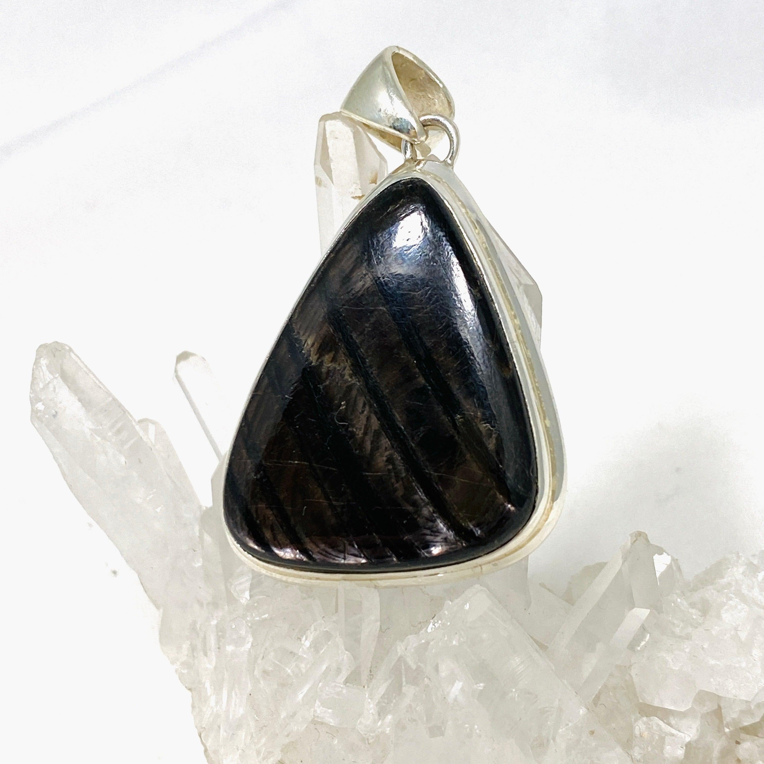 Natural Hypersthene Freeform Pendant Necklace - Unique Gemstone Jewelry for Women | Perfect for Spiritual Healing, Meditation & Everyday Wear