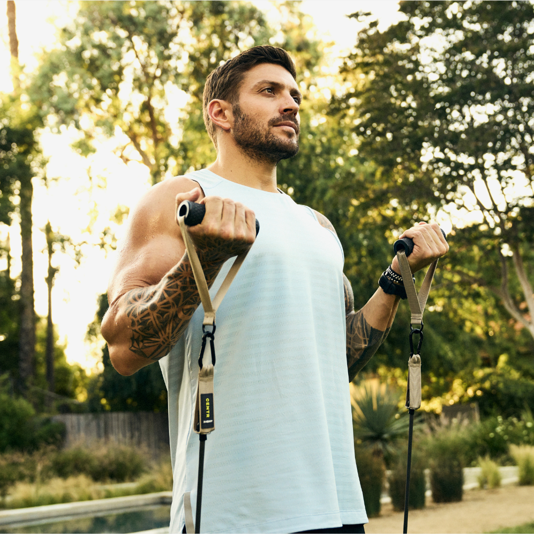 Premium Centr Resistance Bands with Handles - Heavy Duty Exercise Bands for Home Workouts, Strength Training & Physical Therapy | Ideal for Gym, Yoga & Fitness Enthusiasts