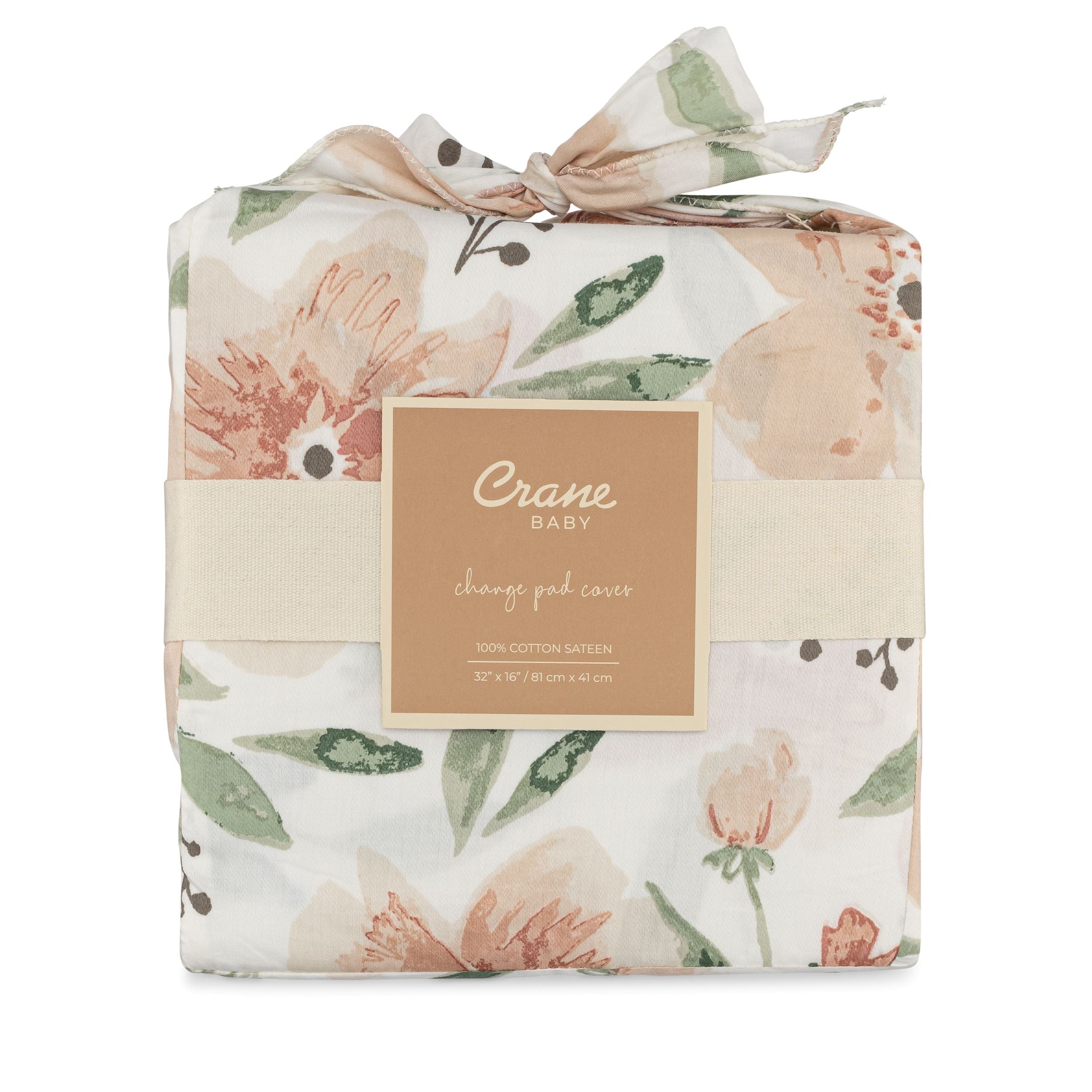 Crane Baby Parker Quilted Changing Pad Cover - Soft Waterproof Diaper Changing Table Pad for Nursery & Travel - Perfect for Baby Showers & Newborn Essentials