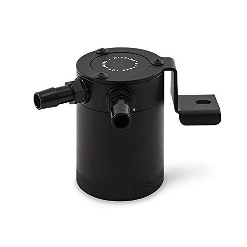Mishimoto MMBCC-MUS4-15PBE Baffled Oil Catch Can Kit - PCV Compatible with 2015+ Ford Mustang EcoBoost (Black) | Engine Protection & Performance Upgrade for Daily Driving & Track Use