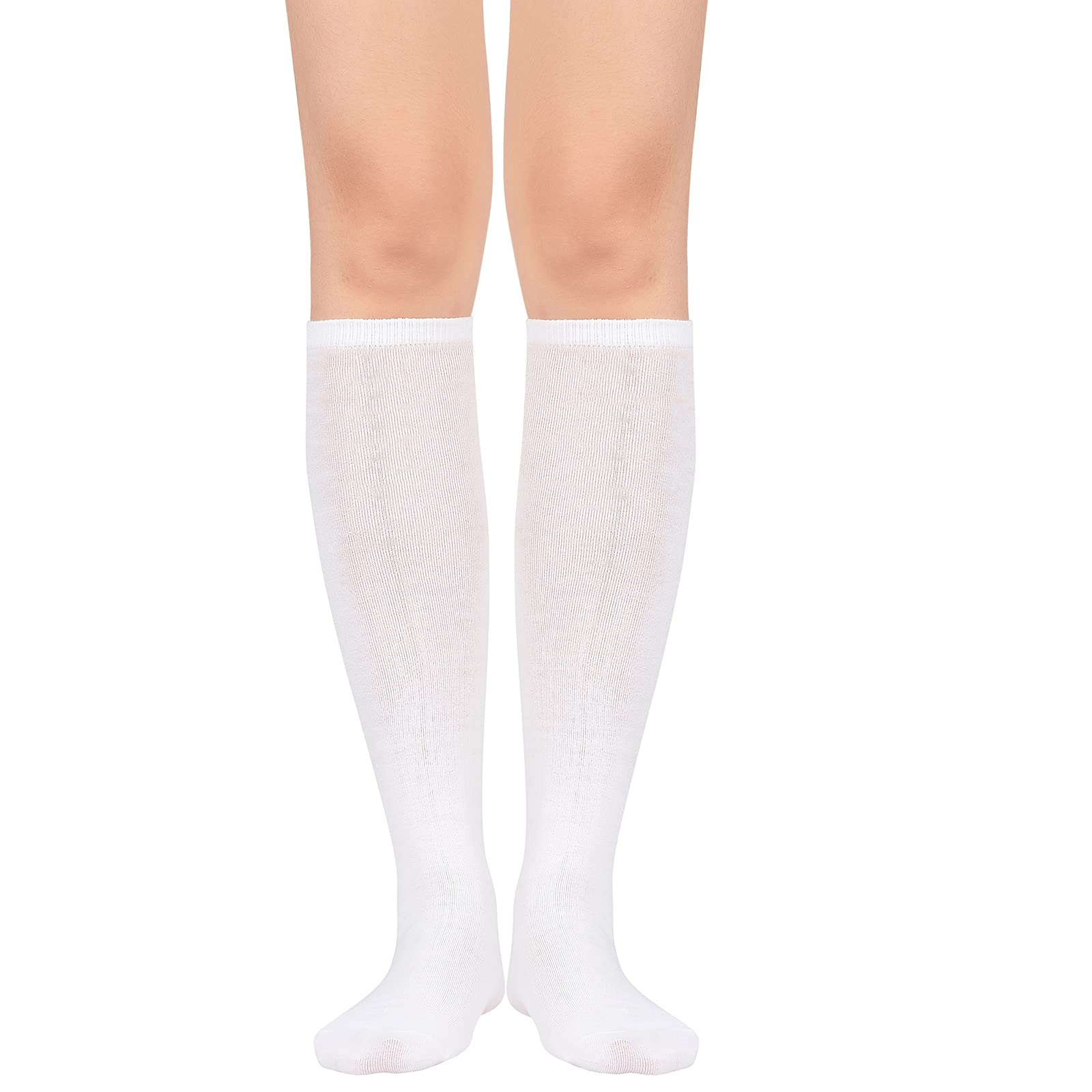 Trendy Women's Knee High Socks - Warm Thigh High Stockings for Cosplay, Athletic & Fashion | Striped Long Socks for Winter, Outfits & Costume Parties