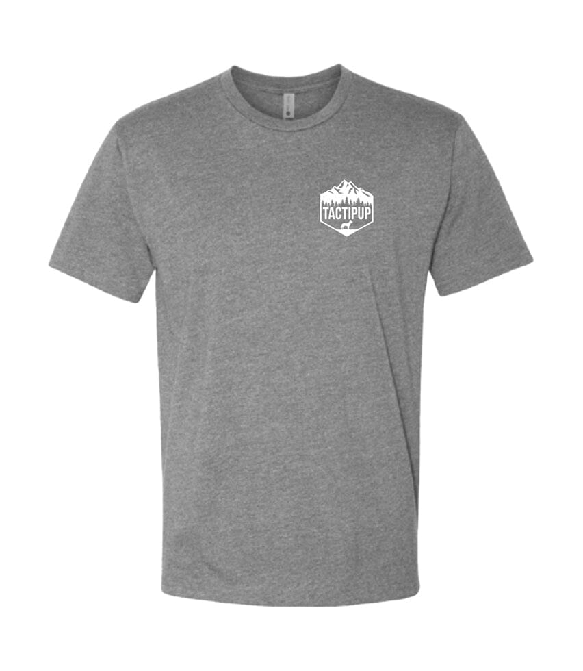 Tactipup K9 Outfitters Dog T-Shirt - Heather Gray - Comfortable Pet Apparel for Training, Walks & Outdoor Adventures
