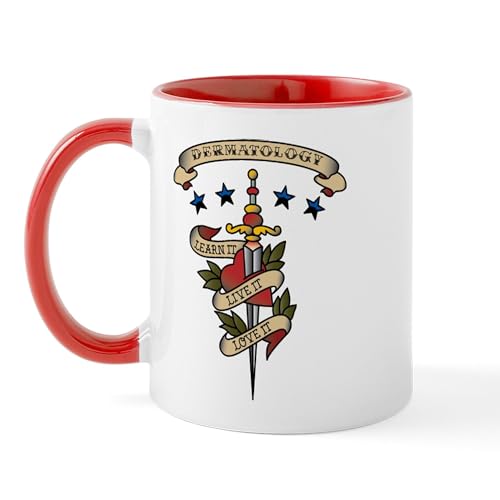 White/Red Inside - Love Dermatology Mug