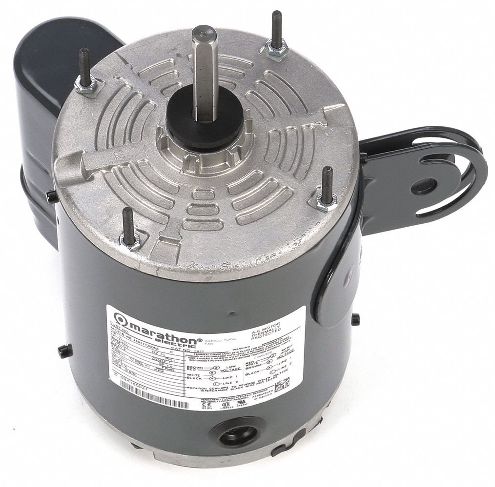 048A17T2005 1/4 HP Pedestal Fan Motor by Marathon Electric | Permanent Split Capacitor | 1625 RPM | 115/230V | Frame 48Z | Ideal for Industrial Cooling & Ventilation Systems