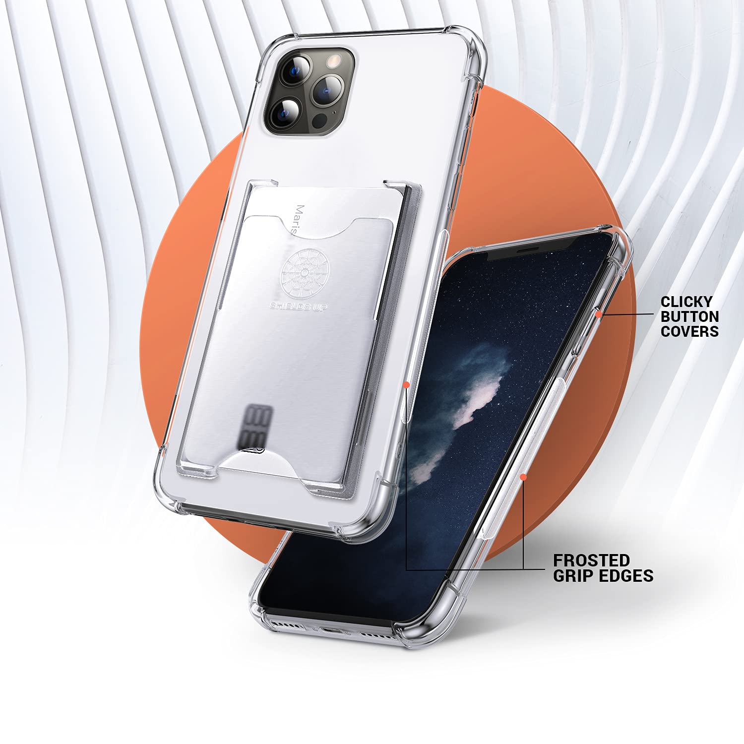 Shockproof Slim Wallet Case for iPhone 12 Pro Max (6.7