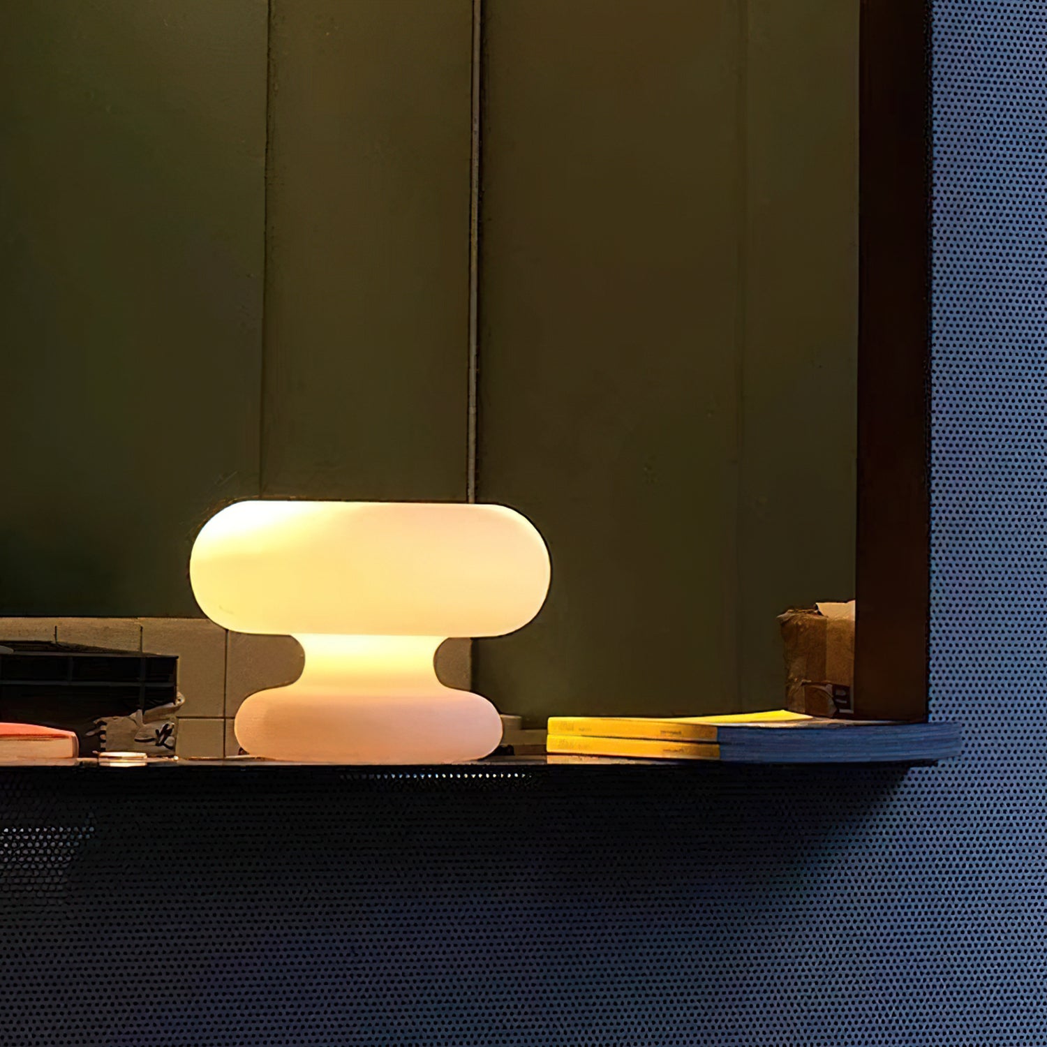 Stylish Donut Table Lamp - Modern LED Night Light for Bedroom, Living Room & Office Decor - Perfect for Reading, Relaxing & Creating Cozy Ambiance