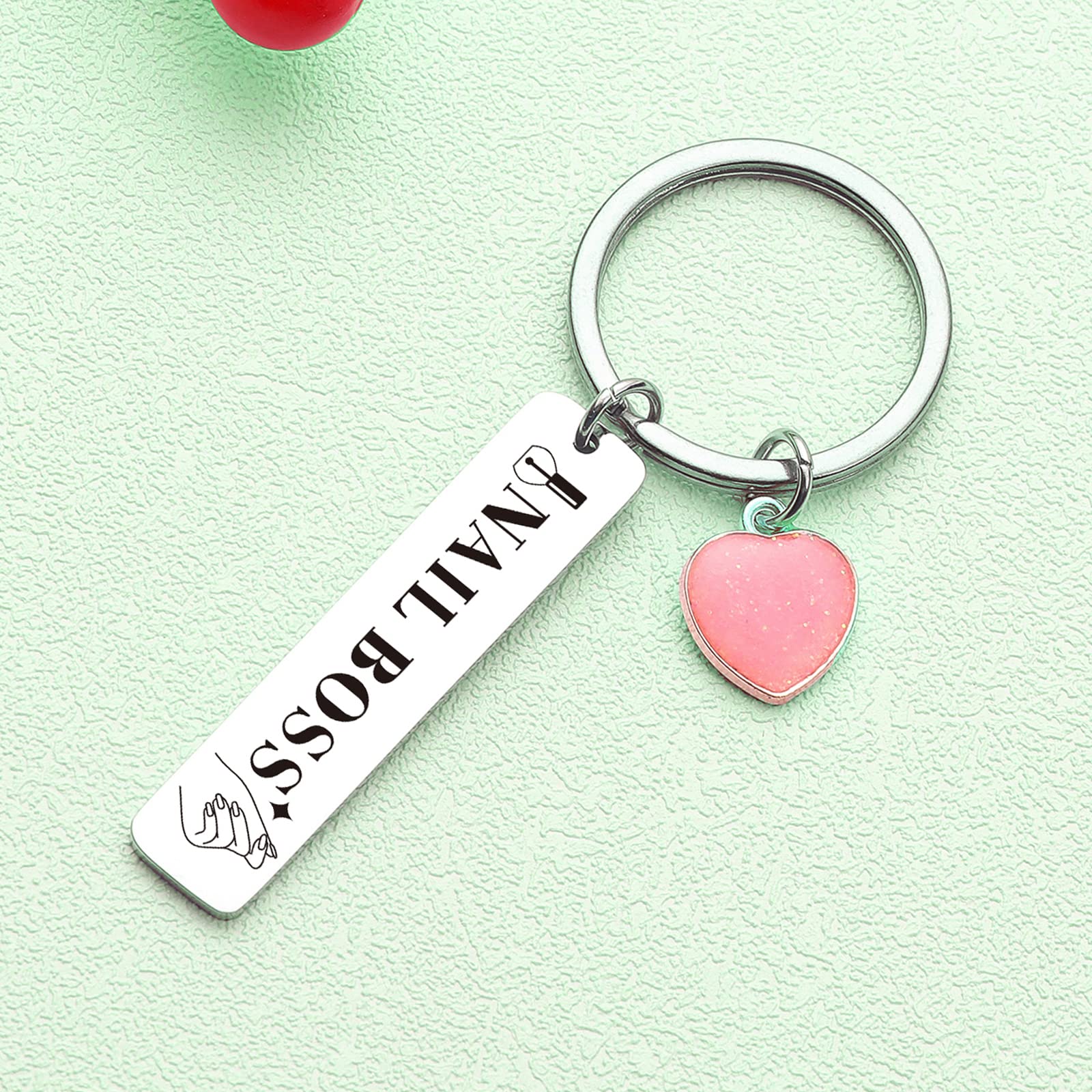 ZNOSVEI Nail Boss Thank You Keychain - Perfect Manicurist Graduation Gift for Nail Artists & Jewelry Lovers - Ideal for Salons, Appreciation Gifts & Special Occasions