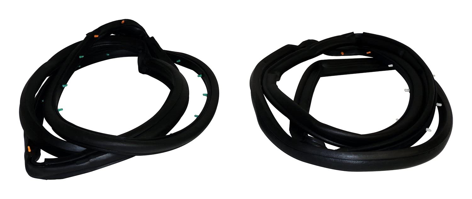 Crown Automotive Door Weatherstrip Kit - Premium Car Door Seal Replacement for Enhanced Weather Protection - Perfect for Sedans, SUVs, and Trucks to Prevent Water Leaks and Reduce Road Noise