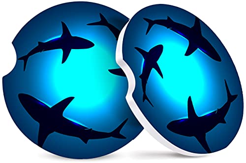 Floating Shark Blue Ocean