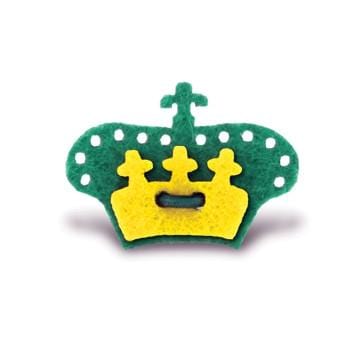 Nicklaus Green & Huckleberry Yellow Crown Lapel Pin - Elegant Lapel Accessory for Suits, Blazers & Formal Events