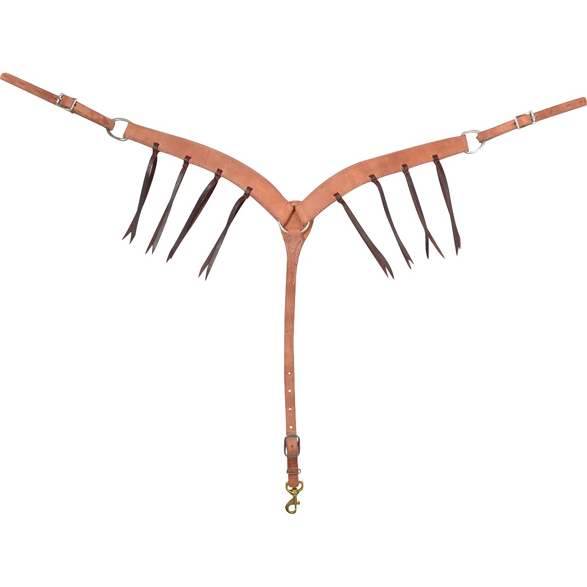 Martin Saddlery 1-3/4 Inch Harness Leather Breast Collar with Blood Knots - Premium Equestrian Equipment for Horse Riding, Training, and Show Events