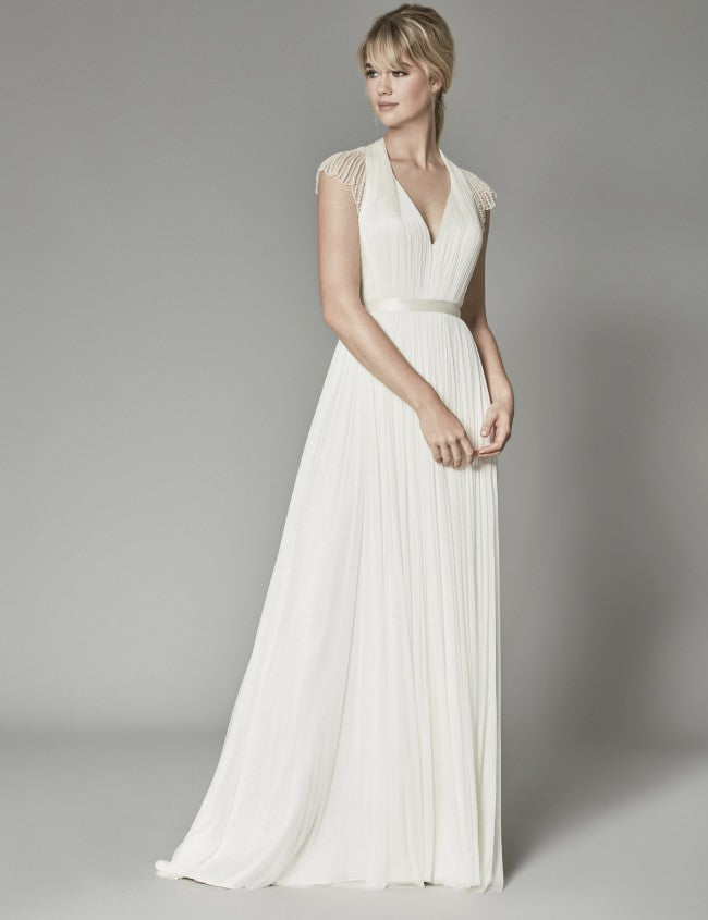 BHLDN Catherine Deane Kellyn Wedding Gown - Elegant Lace Bridal Dress for Bride, Perfect for Beach, Garden & Church Ceremonies