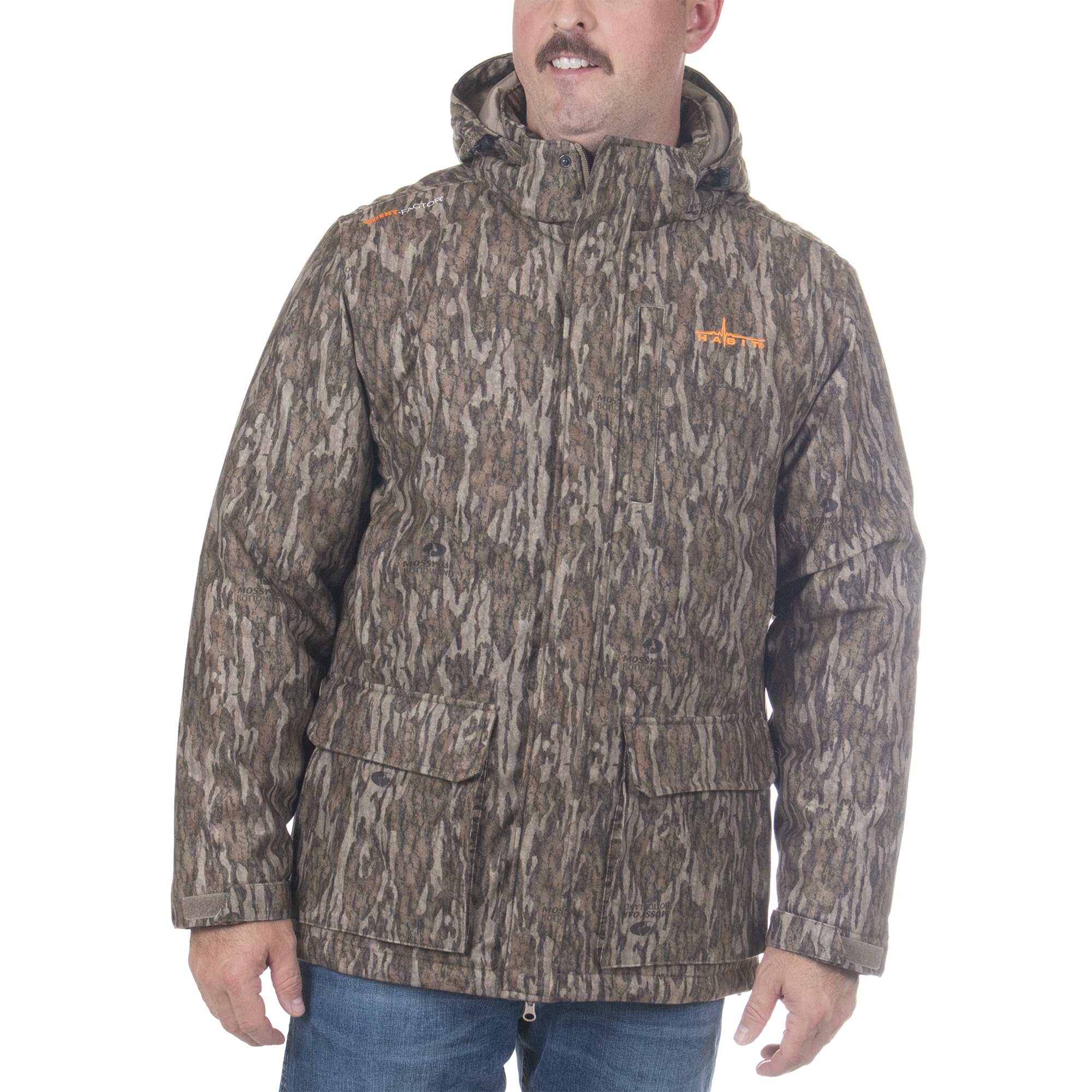 HABIT Men's Insulated Waterproof Winter Parka Jacket - Warm Windproof Coat for Snow, Hiking & Outdoor Activities