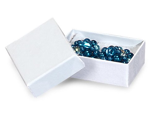100 Pack White Gloss Jewelry Gift Boxes 2