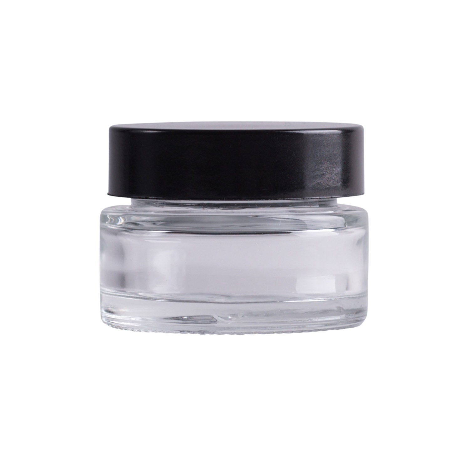 Premium Clear Glass Thick Wall Jar with Airtight Black Lid - Perfect for Food Storage, DIY Crafts, and Home Organization