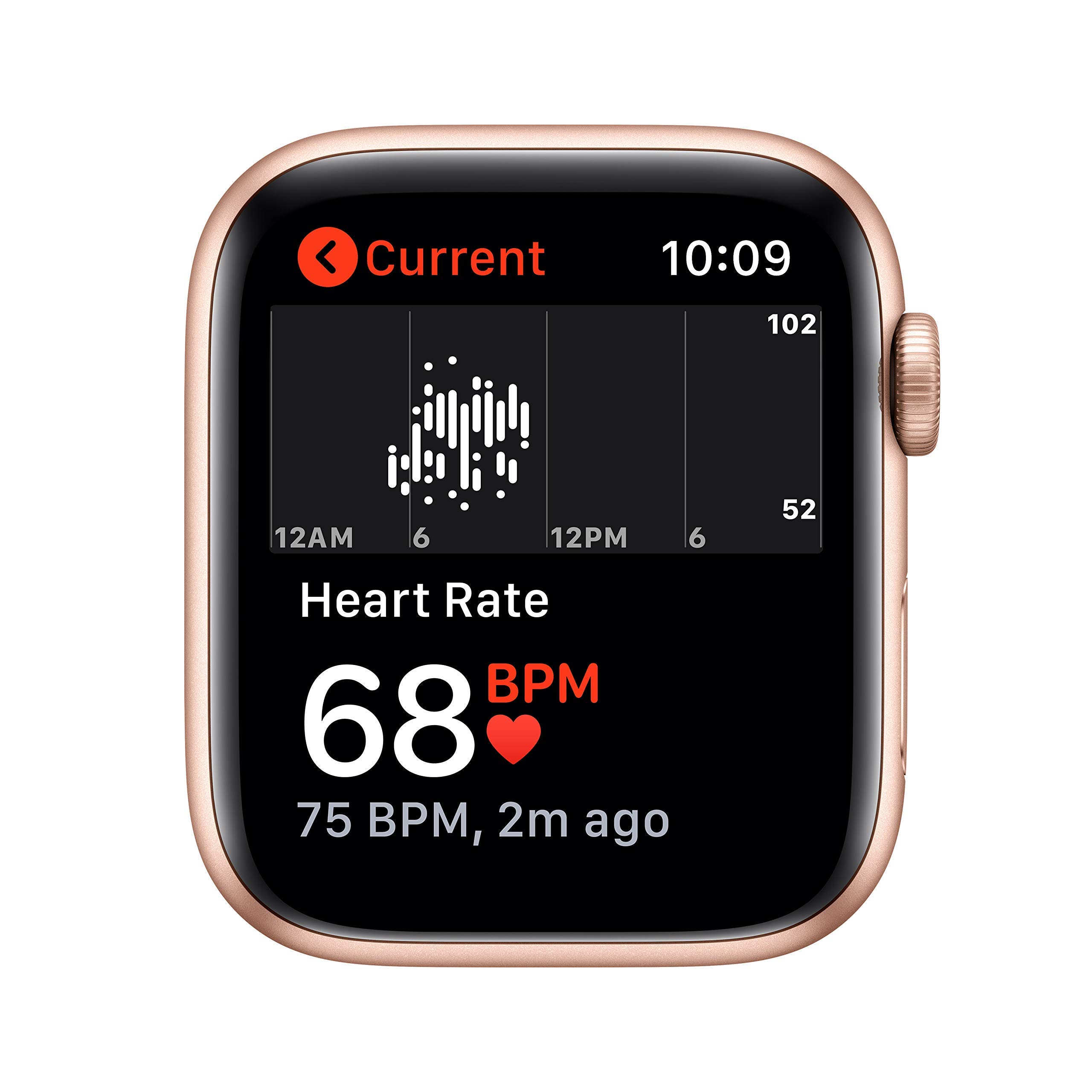 Apple Watch SE 2020 (GPS, 44mm) - Gold Aluminum Case with Pink Sand Sport Band (Renewed) | Smart Watch for Fitness Tracking, Heart Rate Monitoring & iPhone Notifications | Perfect for Running, Workouts & Daily Wear
