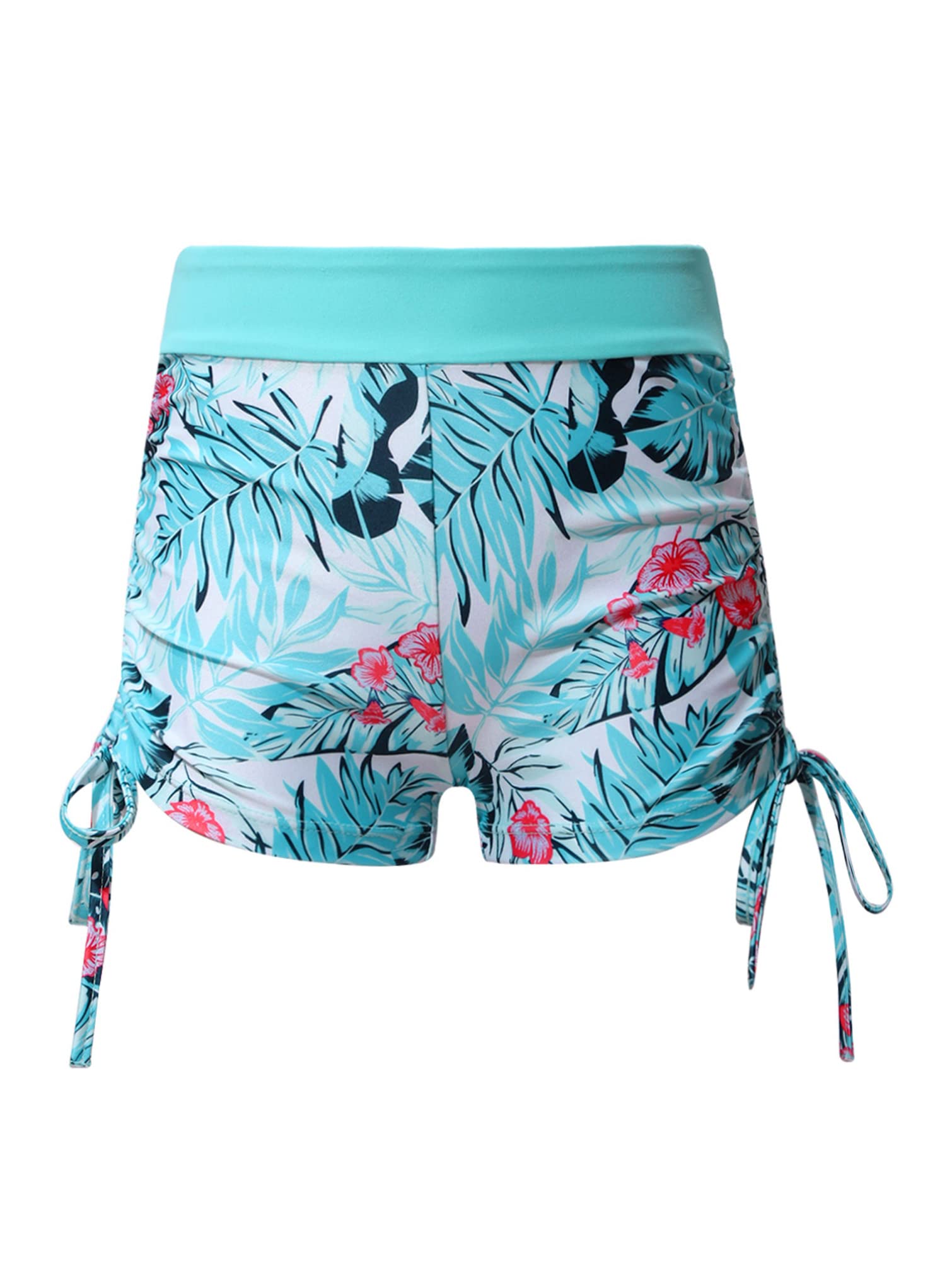 TiaoBug Girls' 2-Piece Swimsuit & Activewear Set - Crop Top & Shorts for Swimming, Dance, Sports, Gym, Yoga, and Workout | Perfect for Beach, Pool, and Fitness Activities