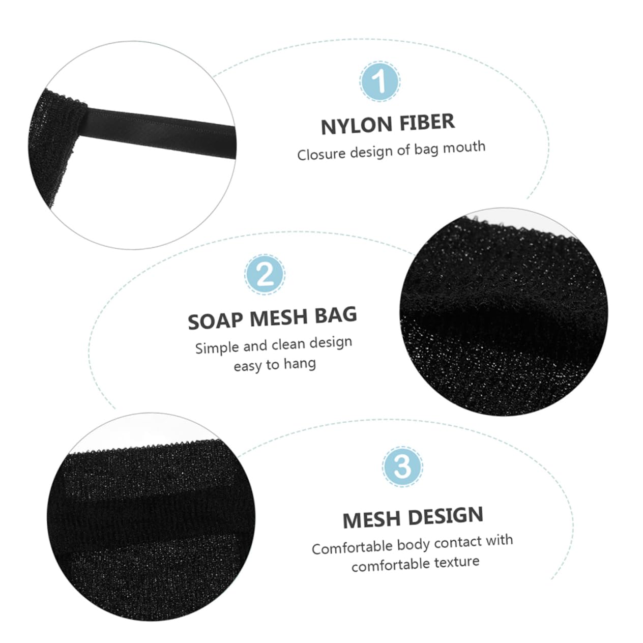Efficient Bubble Maker 4-Pack Soap Sacks - Gentle Skin-Friendly Bar Soap Storage Bags with Drawstring for Travel & Daily Bathing | Perfect for Shower, Spa, Camping & Gift Giving