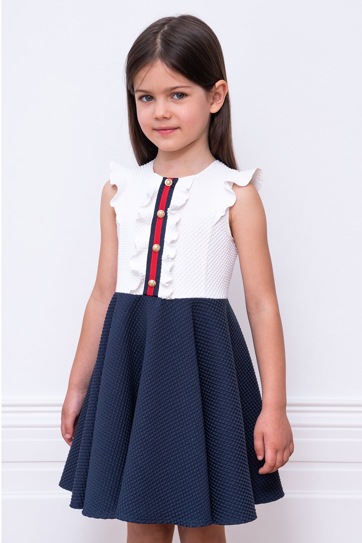 David Charles University Girls Dress - Size 4 - Stylish School Outfit for Toddlers - Perfect for Class, Playdates & Special Occasions