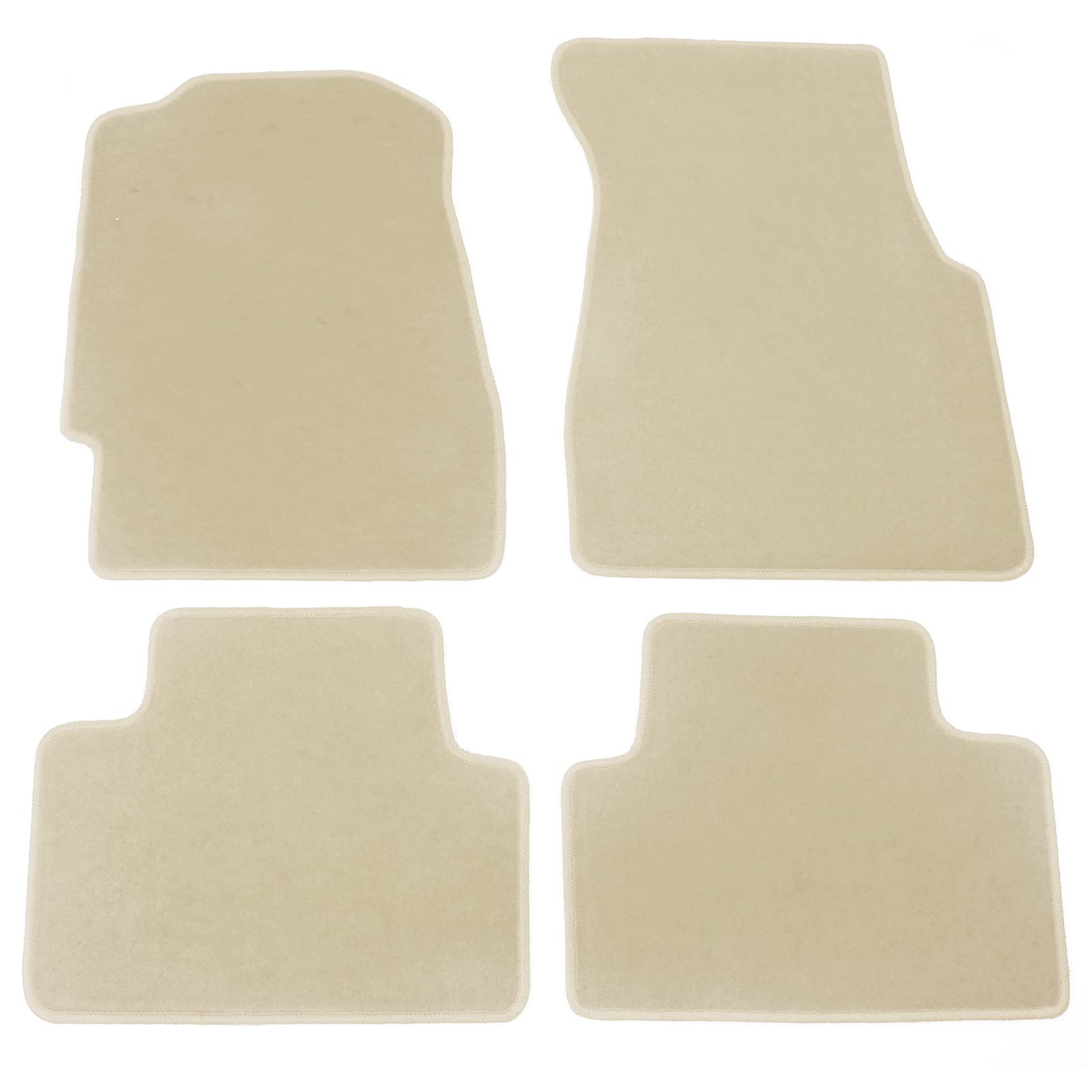 FREEMOTOR802® Custom Fit Nylon Car Floor Mats for 1992-1995 Honda Civic - 4-Piece Set, Non-Slip Beige Interior Accessories | Perfect for Daily Commuting & Road Trips