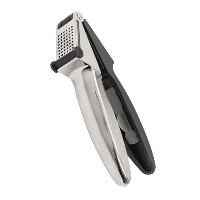 STARFRIT 2-in-1 Garlic Press and Cutter - Stainless Steel Garlic Mincer & Chopper with Easy Clean Design - Perfect for Cooking, Meal Prep, and Professional Kitchens