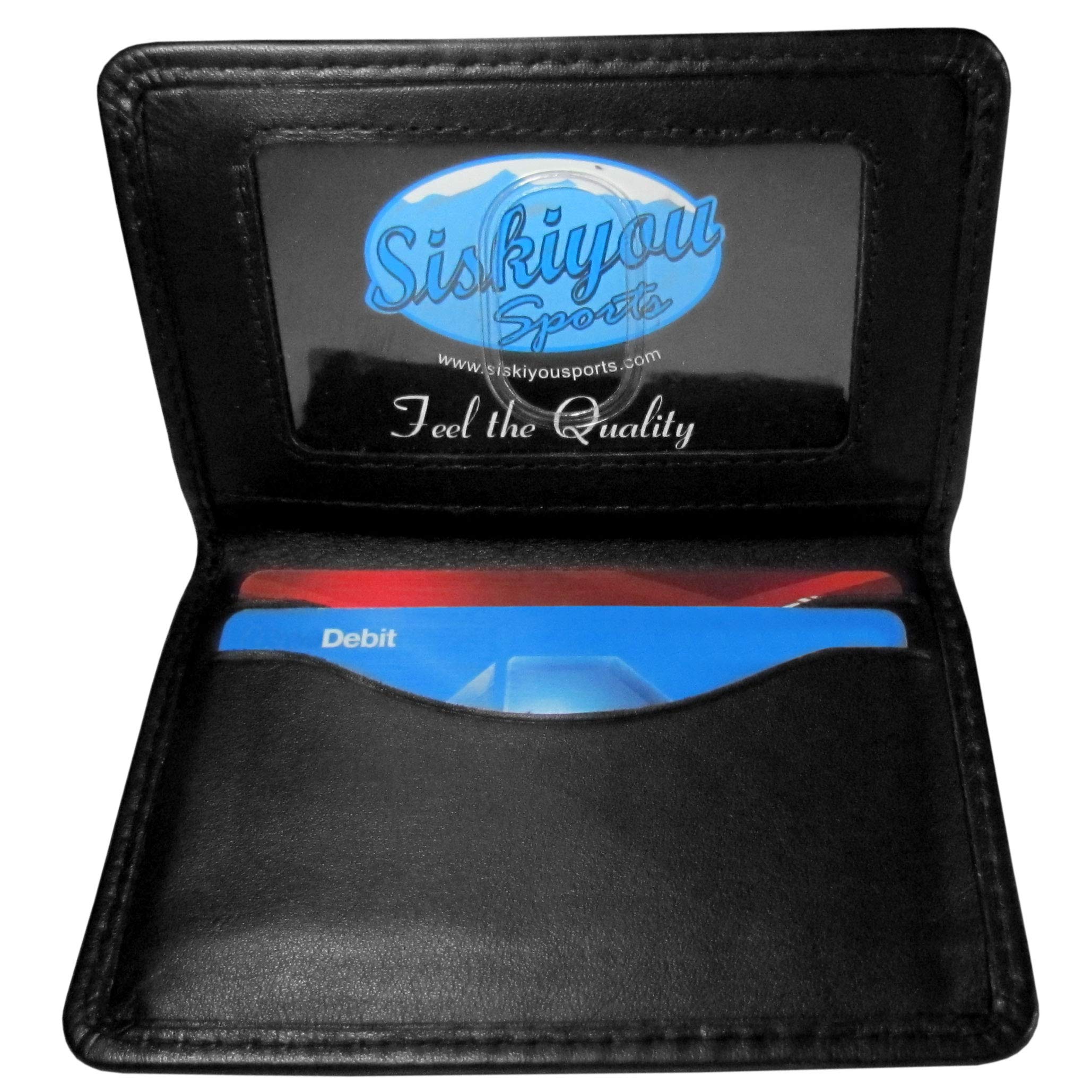 Siskiyou Sports NHL Vegas Golden Knights Bi-fold Wallet for Men - Premium Black Leather Wallet - Perfect for Game Day, Travel & Everyday Use