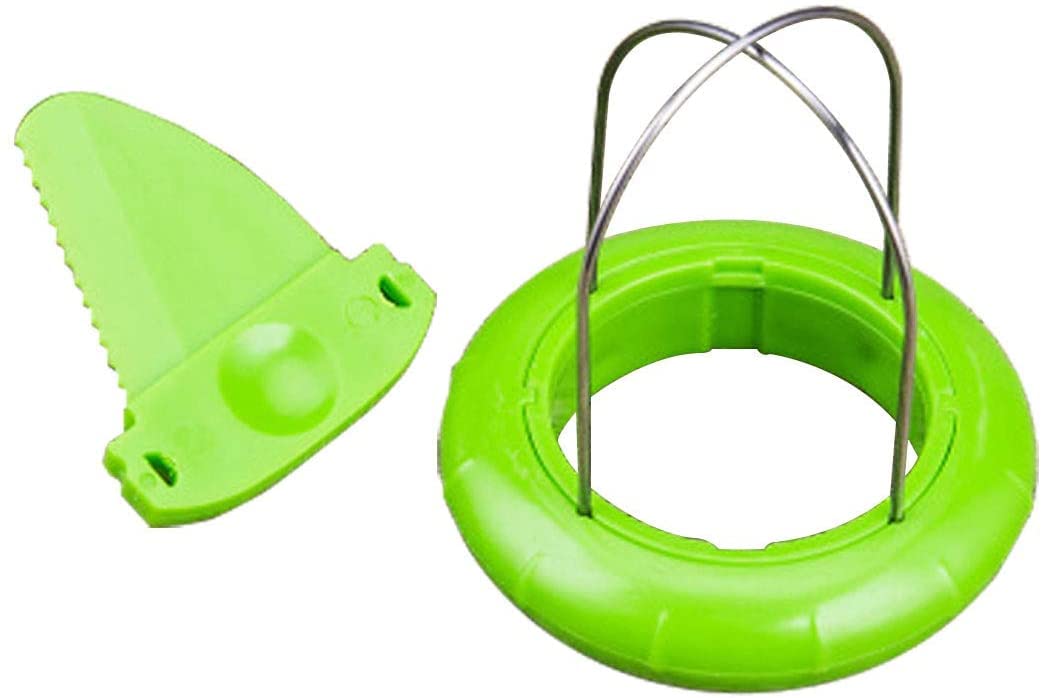 2 in 1 Stainless Steel Kiwi Peeler & Slicer - Easy Grip Handle Fruit Cutter Tool for Kiwi, Mango, Avocado - Perfect for Smoothie Bowls, Fruit Salads & Healthy Snacks