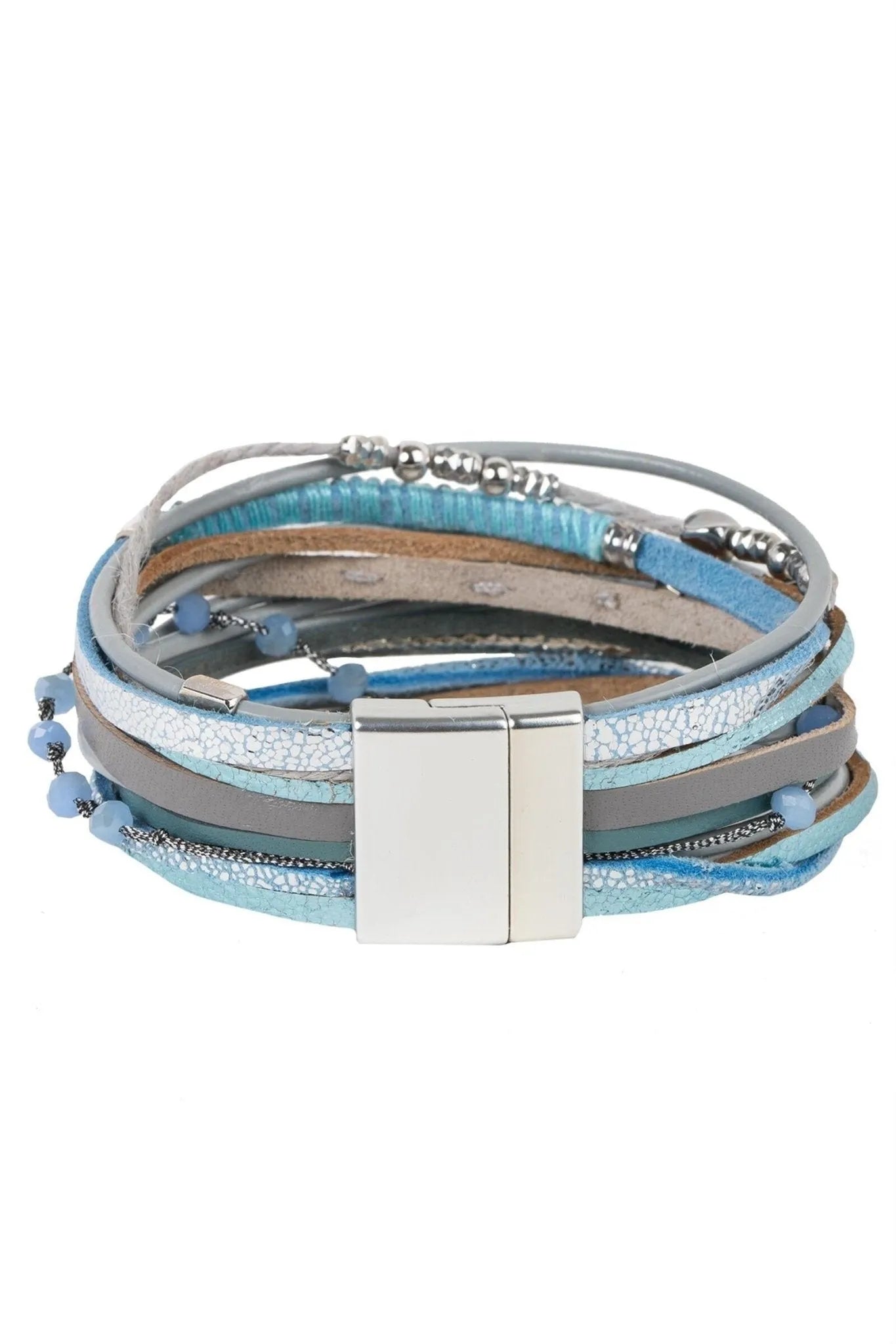 Laguna Beach Genuine Leather Bracelet for Men & Women - Stylish Handmade Adjustable Wristband for Casual Wear, Beach Outfits & Boho Fashion