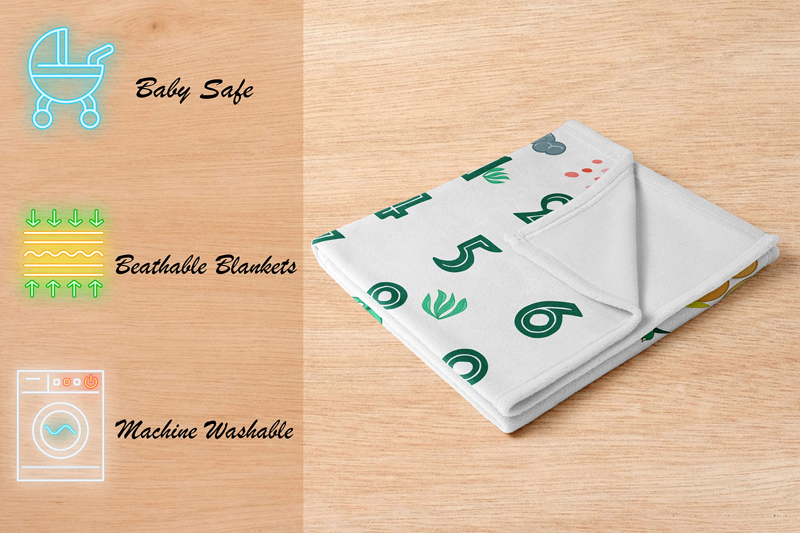 Personalized Dinosaur Baby Blanket - Custom Name & Monthly Milestone Blanket for Boys - Soft Newborn Gift for Baby Showers, Birthdays & Nursery Decor