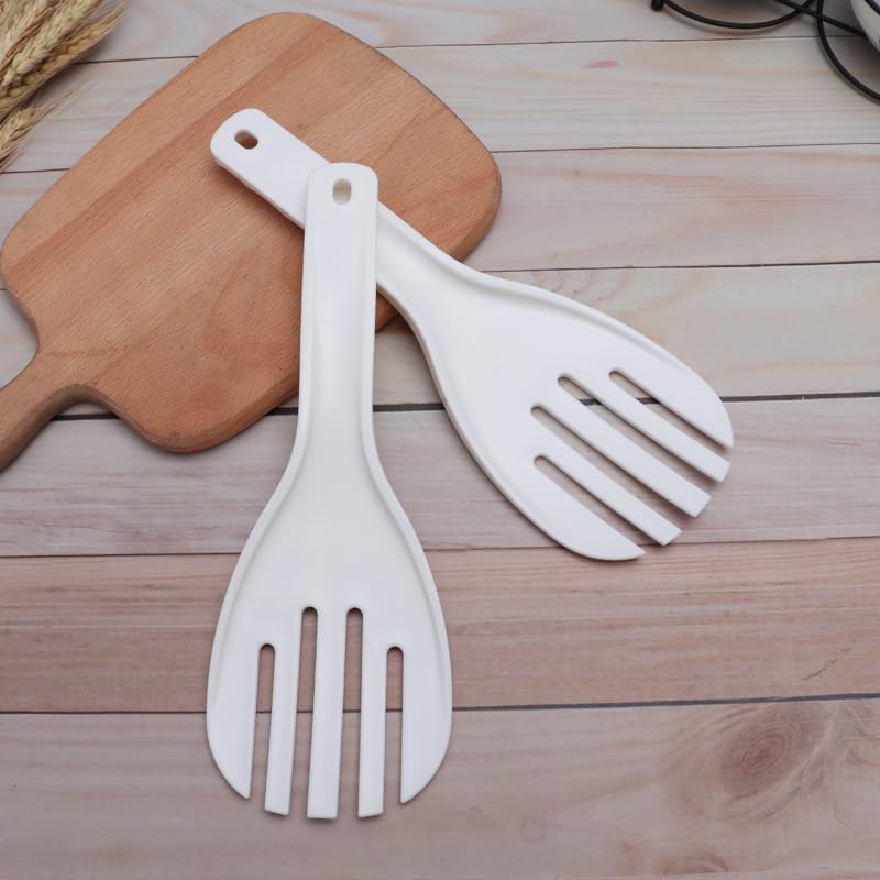 White Jumbo Large Plastic Rice Paddle Spatula - 10.63
