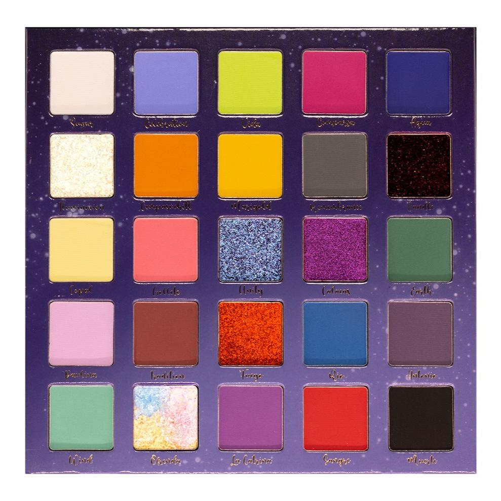 Vibrant Calavera Eyeshadow Palette - 12 Highly Pigmented Colors for Day & Night Makeup Looks | Perfect for Halloween, Dia de los Muertos & Festive Celebrations