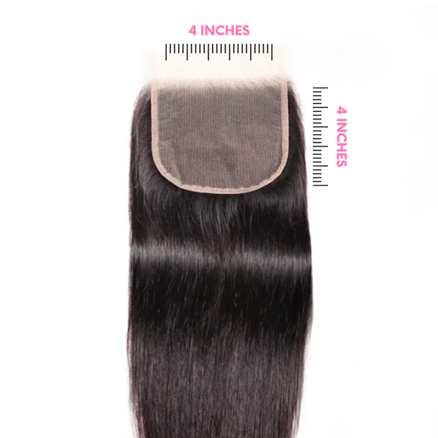 4x4 Transparent Lace Closure - 13x4 HD Lace Frontal Wig - Human Hair Lace Closure for Black Women - Perfect for Daily Wear, Parties & Special Occasions