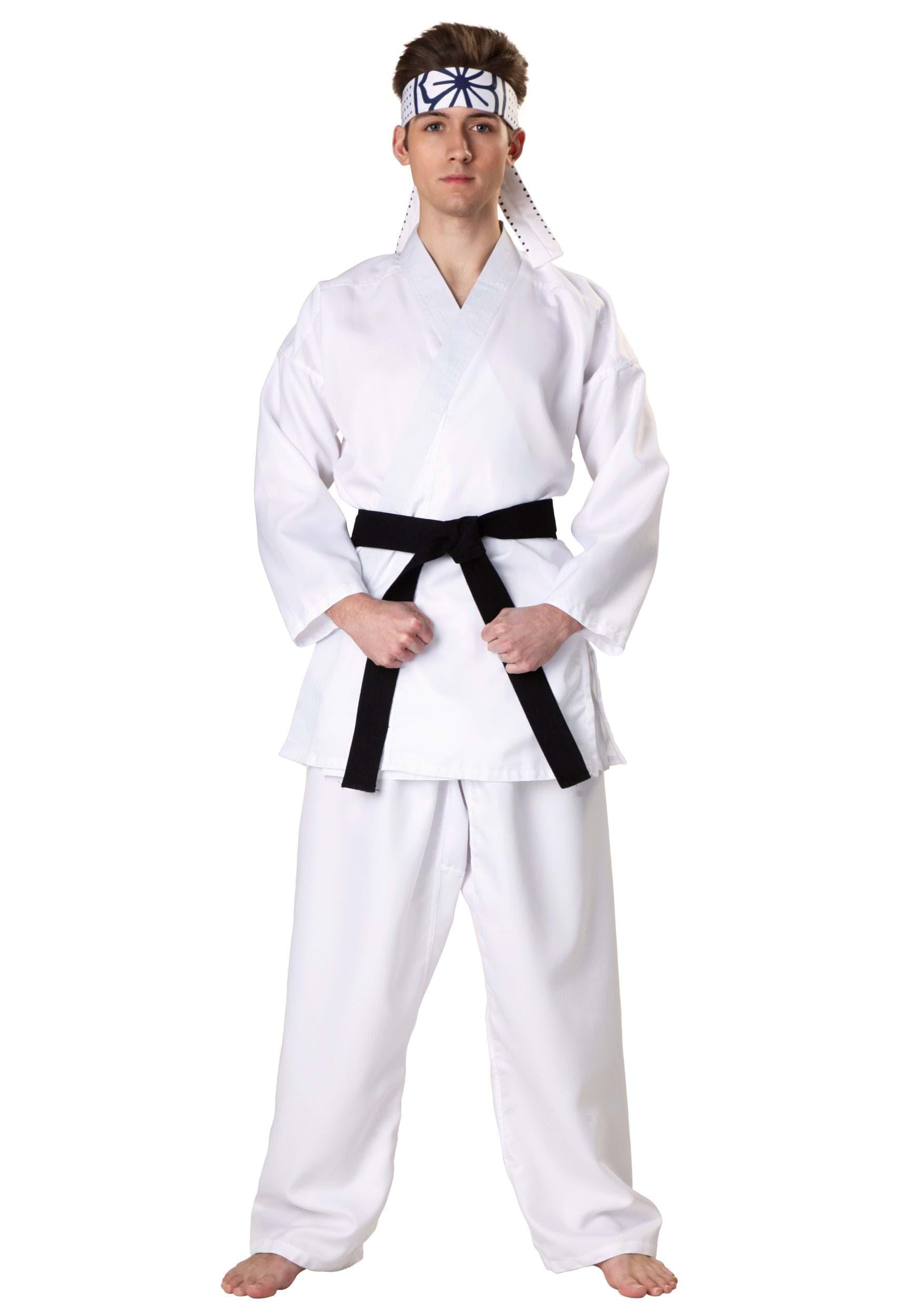 Men's Adult Karate Kid Daniel-San Halloween Costume - Official Movie Replica Outfit for Cosplay, Halloween Parties & Martial Arts Events