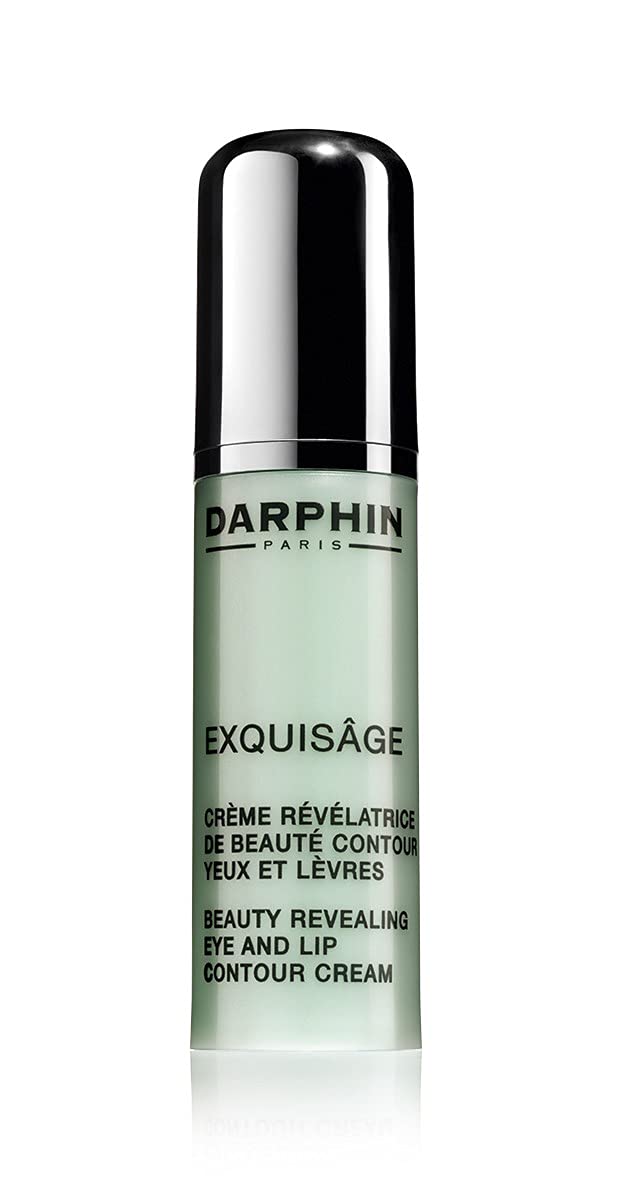 Darphin Exquisage Beauty Revealing Eye & Lip Contour Cream - Anti-Aging Treatment for Dark Circles, Wrinkles & Fine Lines - 0.5 oz Luxury Skincare for Women - Perfect for Night Routine & Travel Skincare