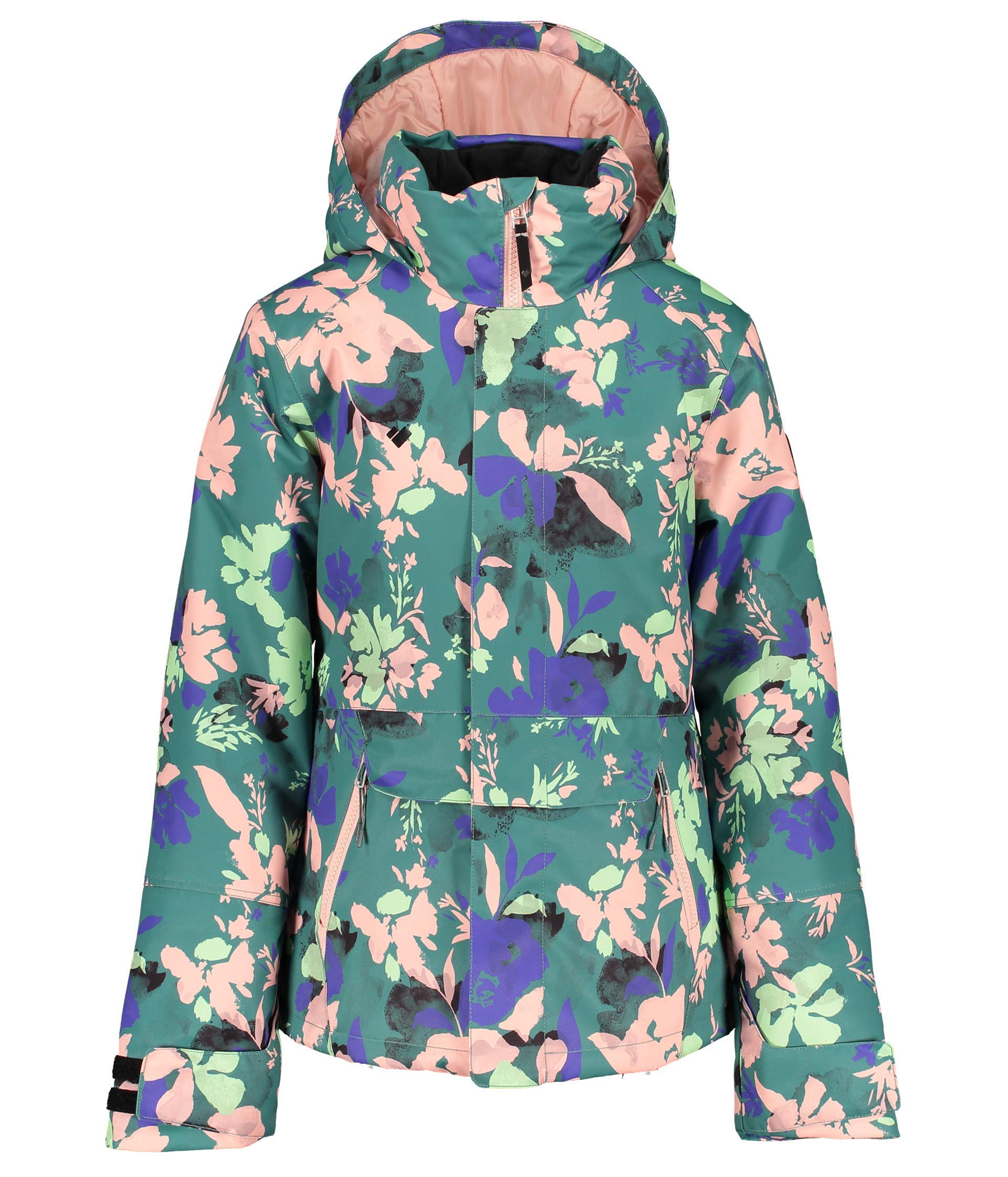 Obermeyer Girls' Taja Print Waterproof Jacket for Little Big Kids - Lightweight Winter Coat for School, Outdoor Play & Snow Activities