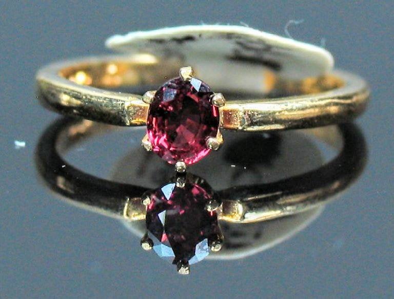 14K Solid Gold Natural Blood Red Ruby Solitaire Ring - 5x3mm or 7x5mm Oval, VS Clarity, Size 5-8 | Fine Jewelry for Engagement, Anniversary & Special Occasions