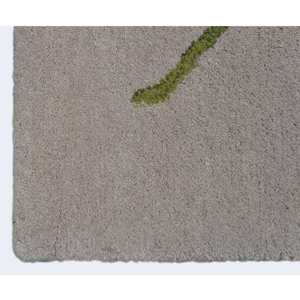 Premium Protea Hand Tufted Wool Rug - Soft Non-Slip Living Room Carpet for Bedroom, Nursery & Home Decor