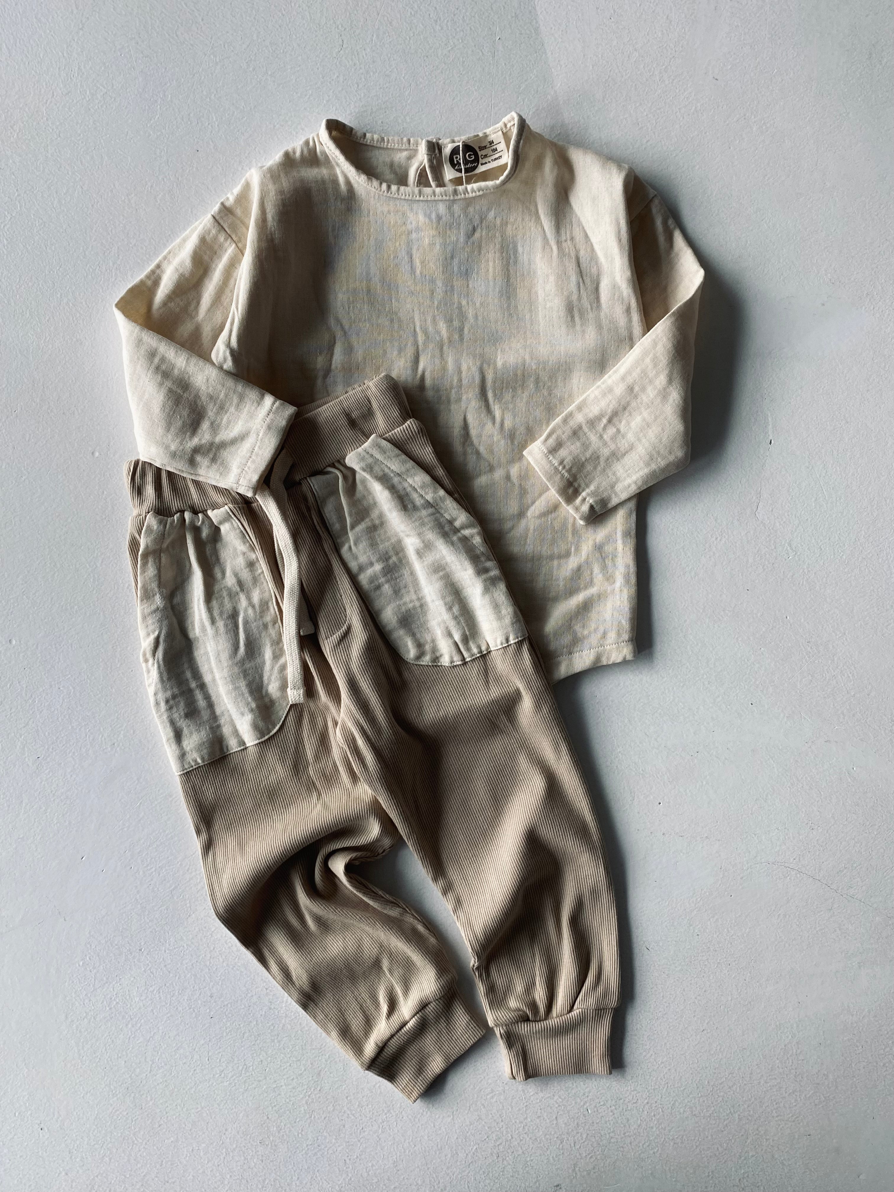 Premium Kids Muslin Top & Bottom Set for Ages 3-9 | Soft Organic Cotton Pajamas | Comfortable Sleepwear for Boys & Girls | Perfect for Bedtime, Lounging & Travel