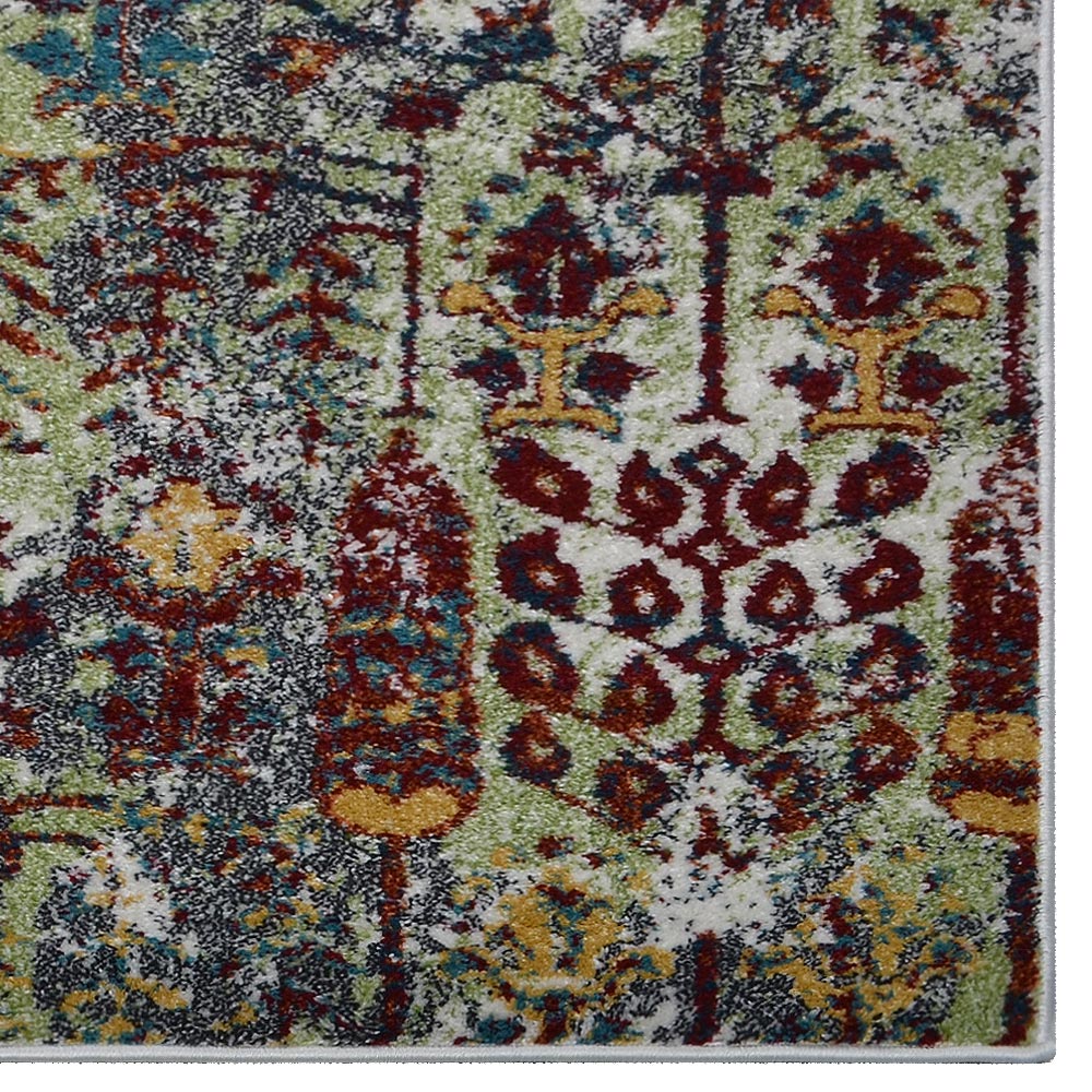 Artful Machine Woven Rug - Soft Modern Area Rug for Living Room, Bedroom, Dining Room - Non-Slip Durable Home Decor Carpet