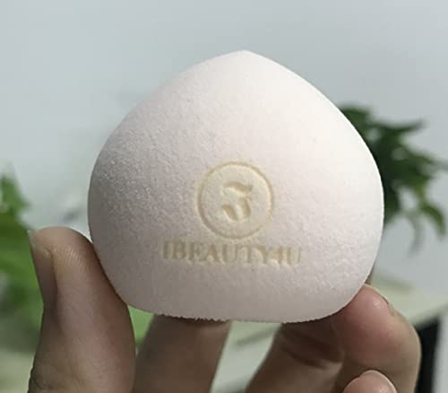 IBEAUTY4U Latex-Free Soft Marshmallow Pink Makeup Sponge - Foundation Blender & Beauty Blender for Flawless Makeup Application - Perfect for Liquid, Cream & Powder Cosmetics