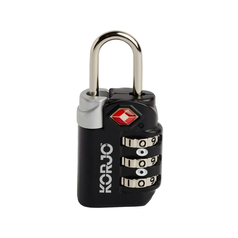 Korjo TSA Approved Combination Lock - Secure Luggage & Travel Bags for Airports, Gyms & Lockers
