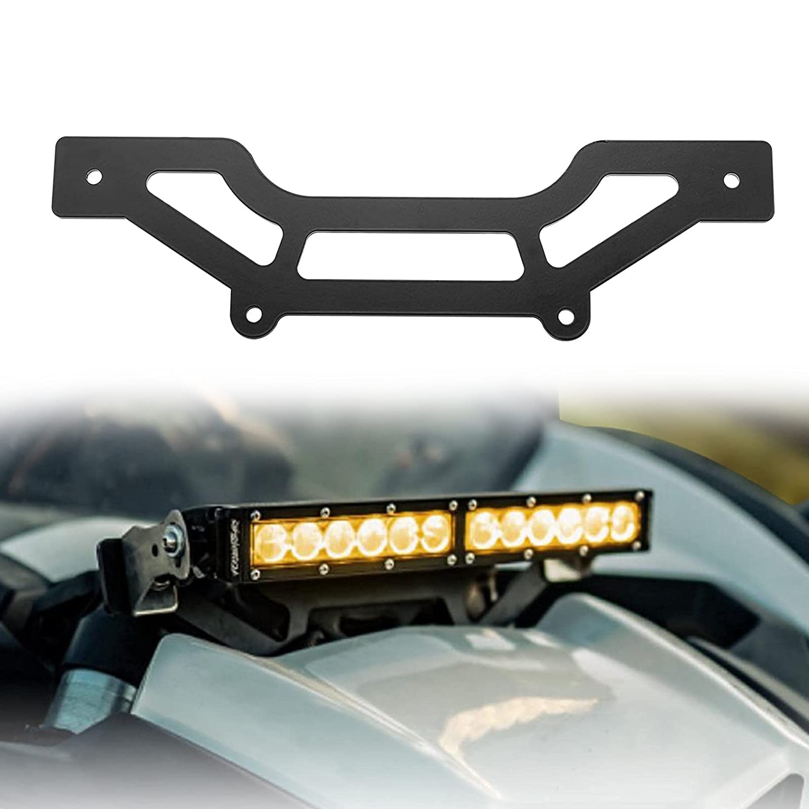 Kemimoto X3 Shock Tower Light Bar Mount for Can-Am Maverick X3, X3 Max, X RS Turbo R - Fits 10-14 Inch LED Light Bars | Off-Road, Trail Riding & Night Driving Accessory