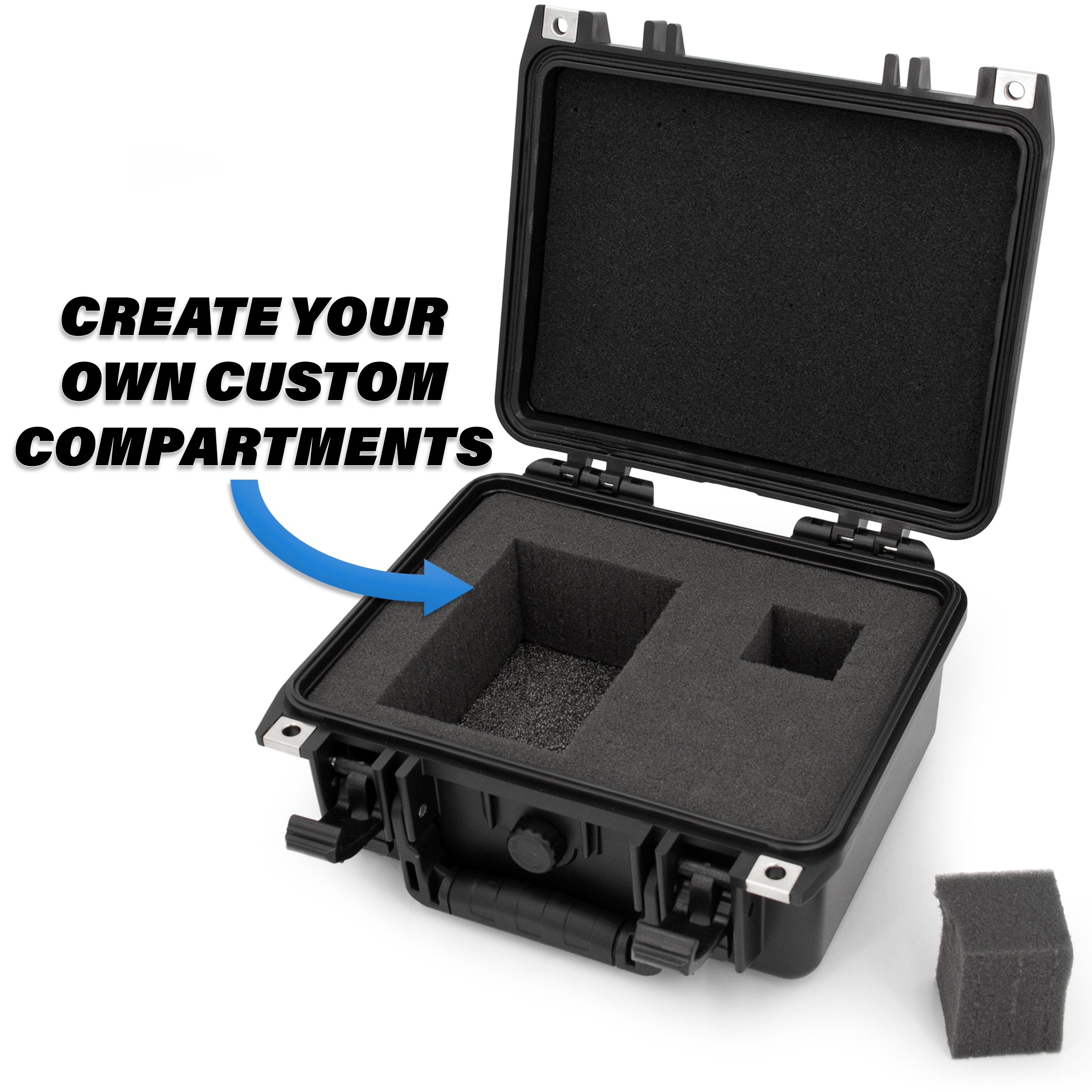 Waterproof Hard Shell Travel Case for Apple Mac Mini M4 2024 & Intel NUC Mini PC - Crushproof Protective Storage with Adapter Compartment | Perfect for Business Travel, Home Office & Tech Storage