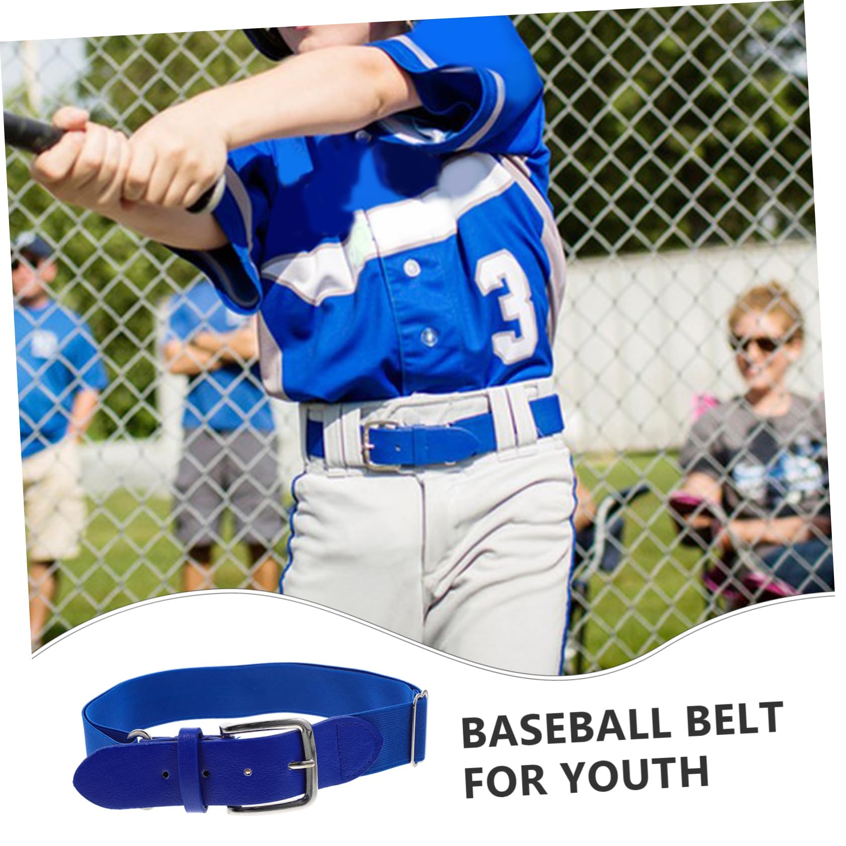Happyyami Adjustable Baseball Belt for Men, Women & Youth - Imitation Leather Sports Elastic Belt with Sliding Buckle - Perfect for Baseball, Softball & Casual Wear