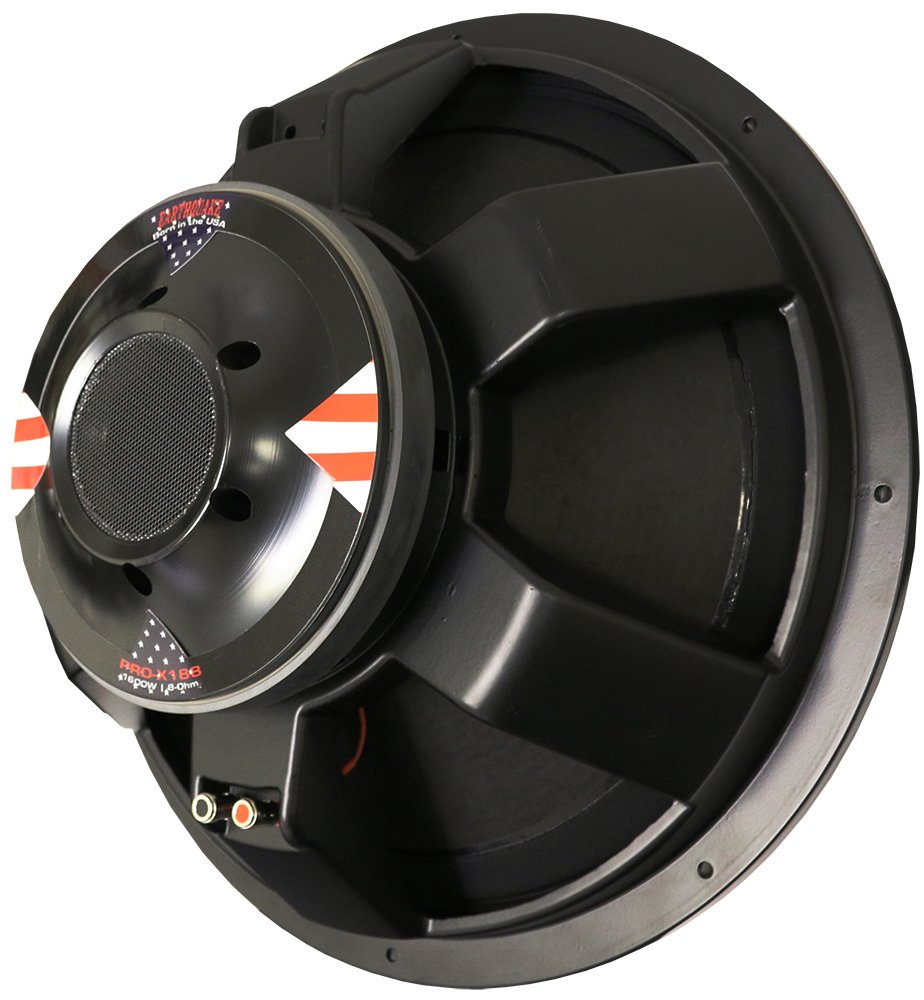 Earthquake Sound PRO-X188 18-Inch Pro-X Series 8-Ohm Die Cast Subwoofer (Single) - Powerful Bass for Home Theater & Music Systems